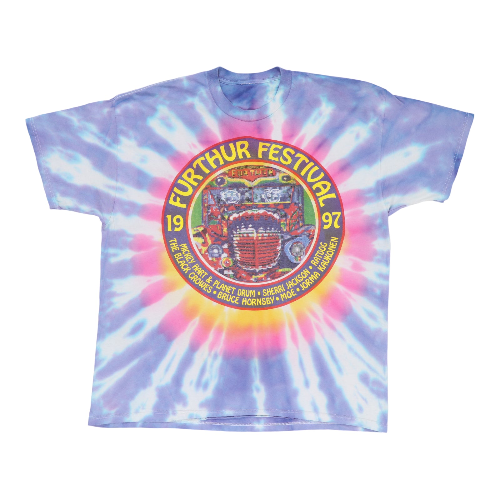 Original vintage 1997 Further Festival Tour Tie Dye Shirt | WyCo