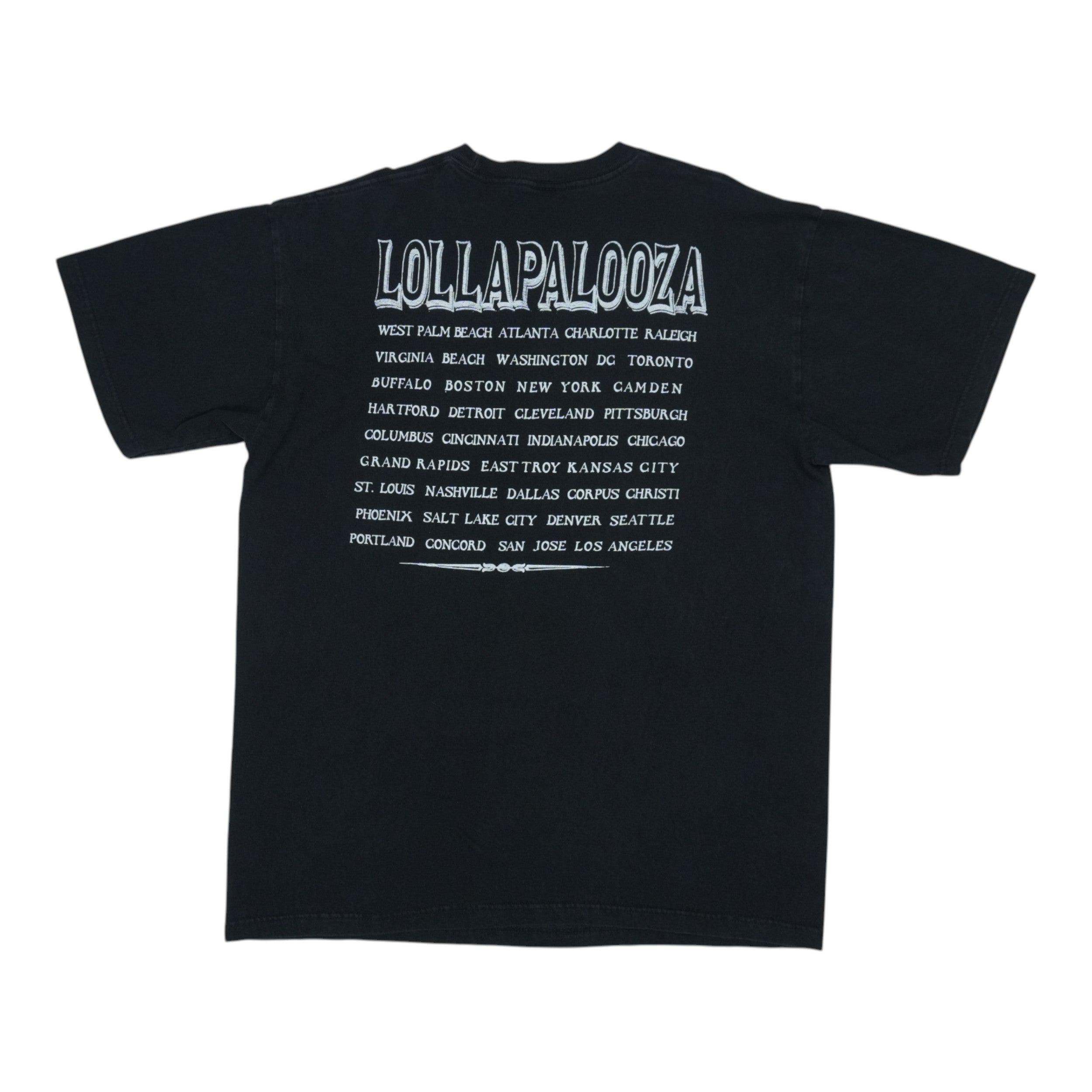 90s lollapalooza vintage T-shirt 1997年 90s lollapalooza vintage T-shirt 1997年