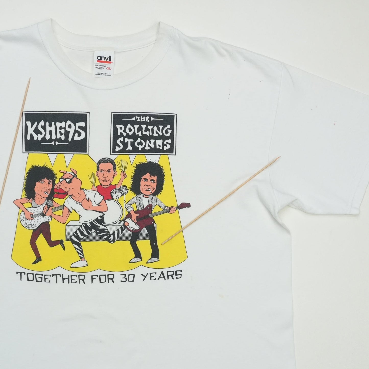 1997 Rolling Stones Together KSHE 95 Concert Shirt Detail 4