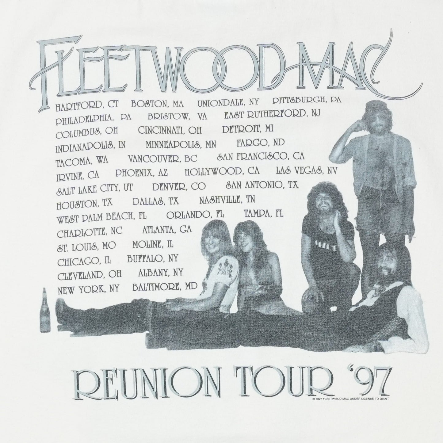 1997 Fleetwood Mac Reunion Tour Shirt