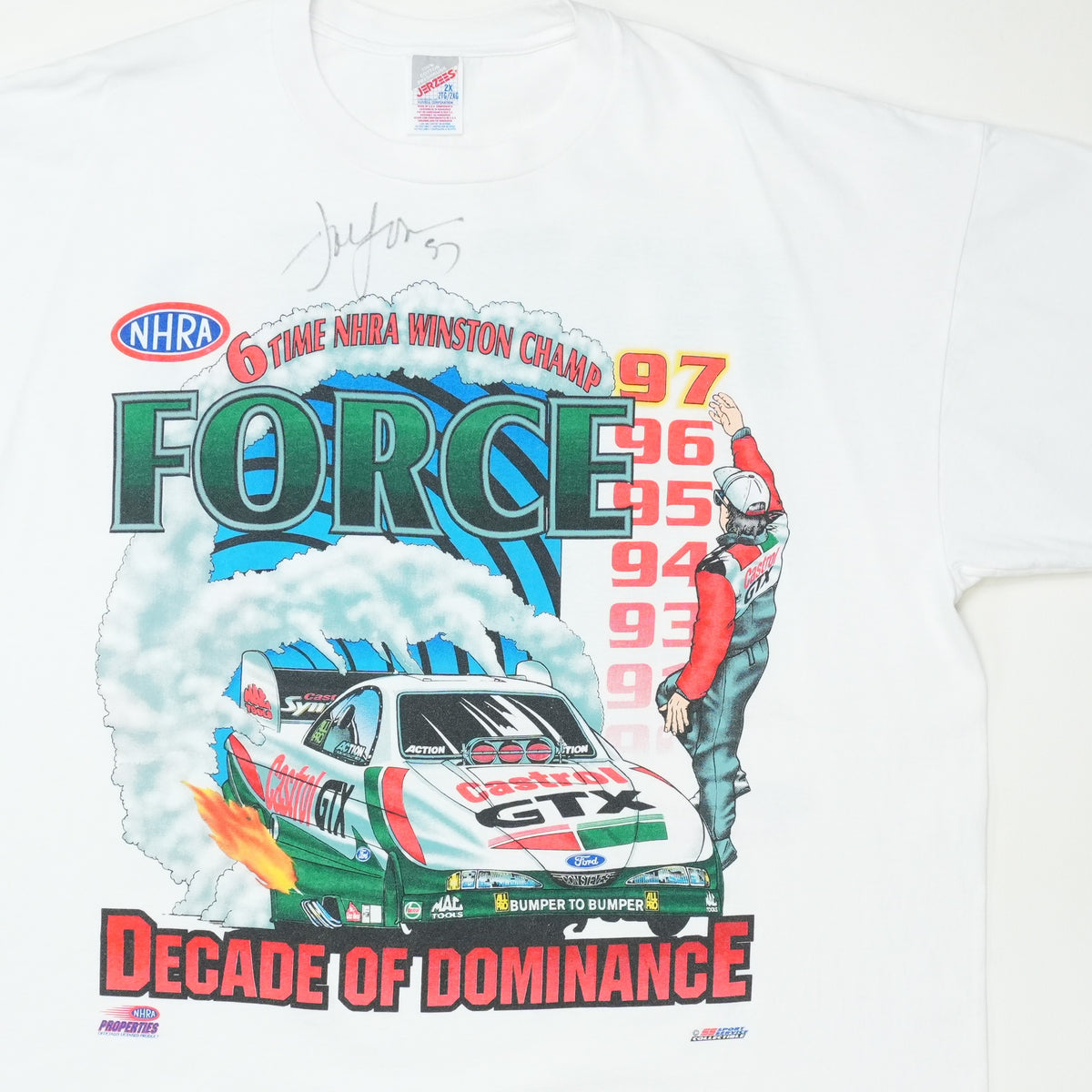 1997 John Force Decade of Dominance Shirt