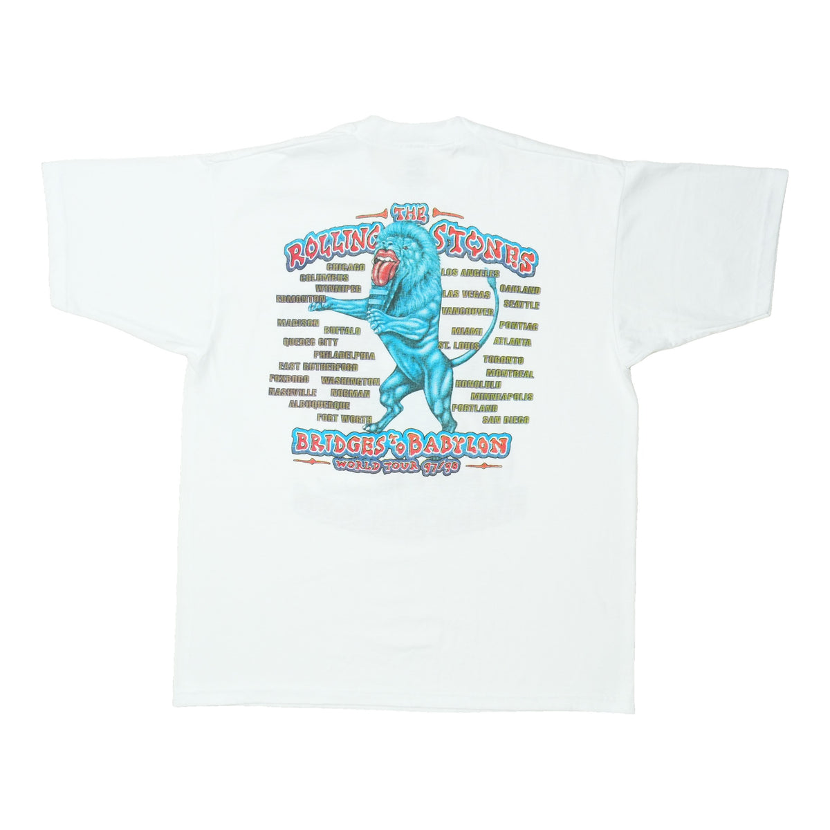 1997 The Rolling Stones Bridges To Babylon Tour Shirt