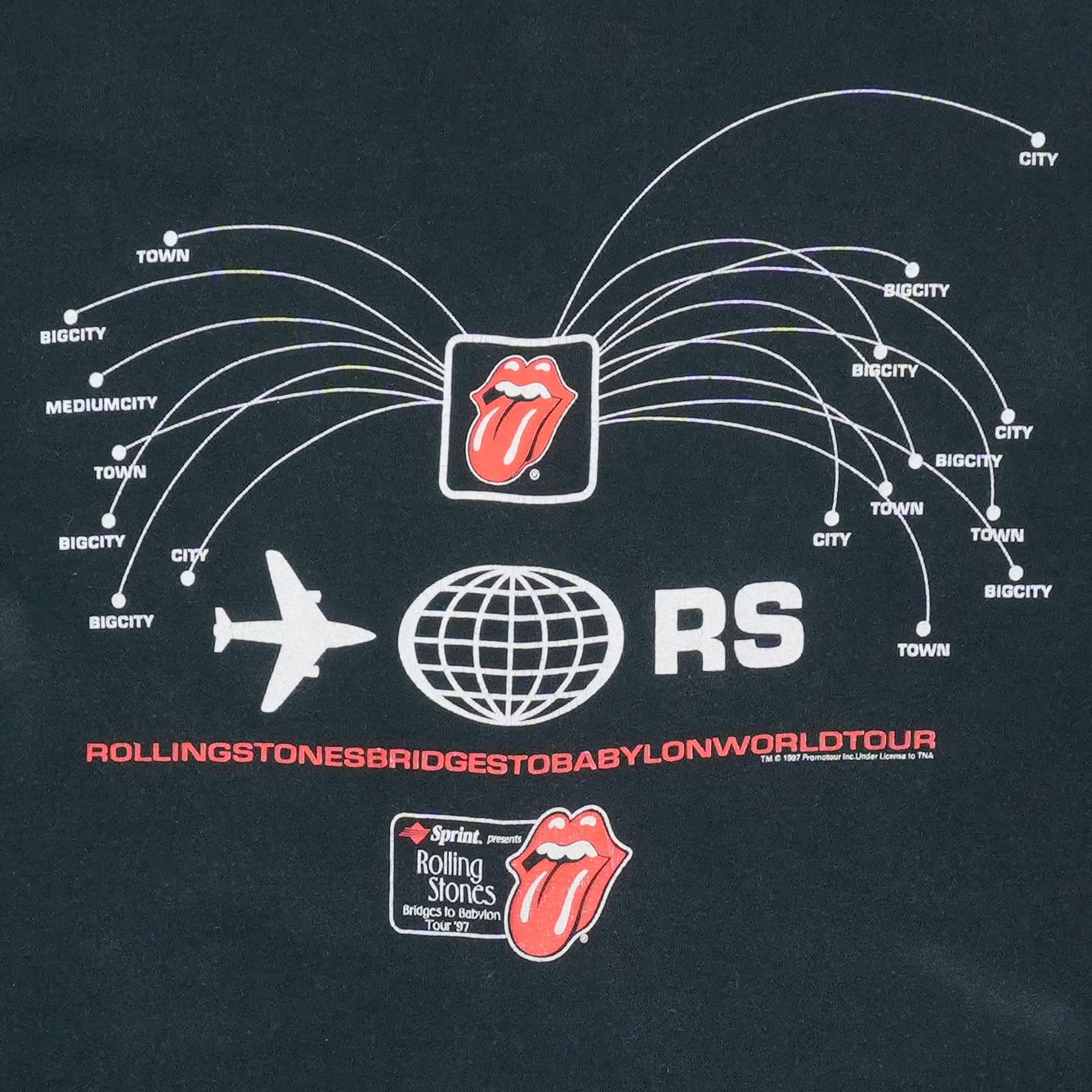1997 The Rolling Stones Tongue Shirt