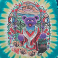 1998 Grateful Dead Stained Glass Bear Tie Dye Shirt