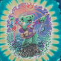 1998 Grateful Dead Stained Glass Bear Tie Dye Shirt