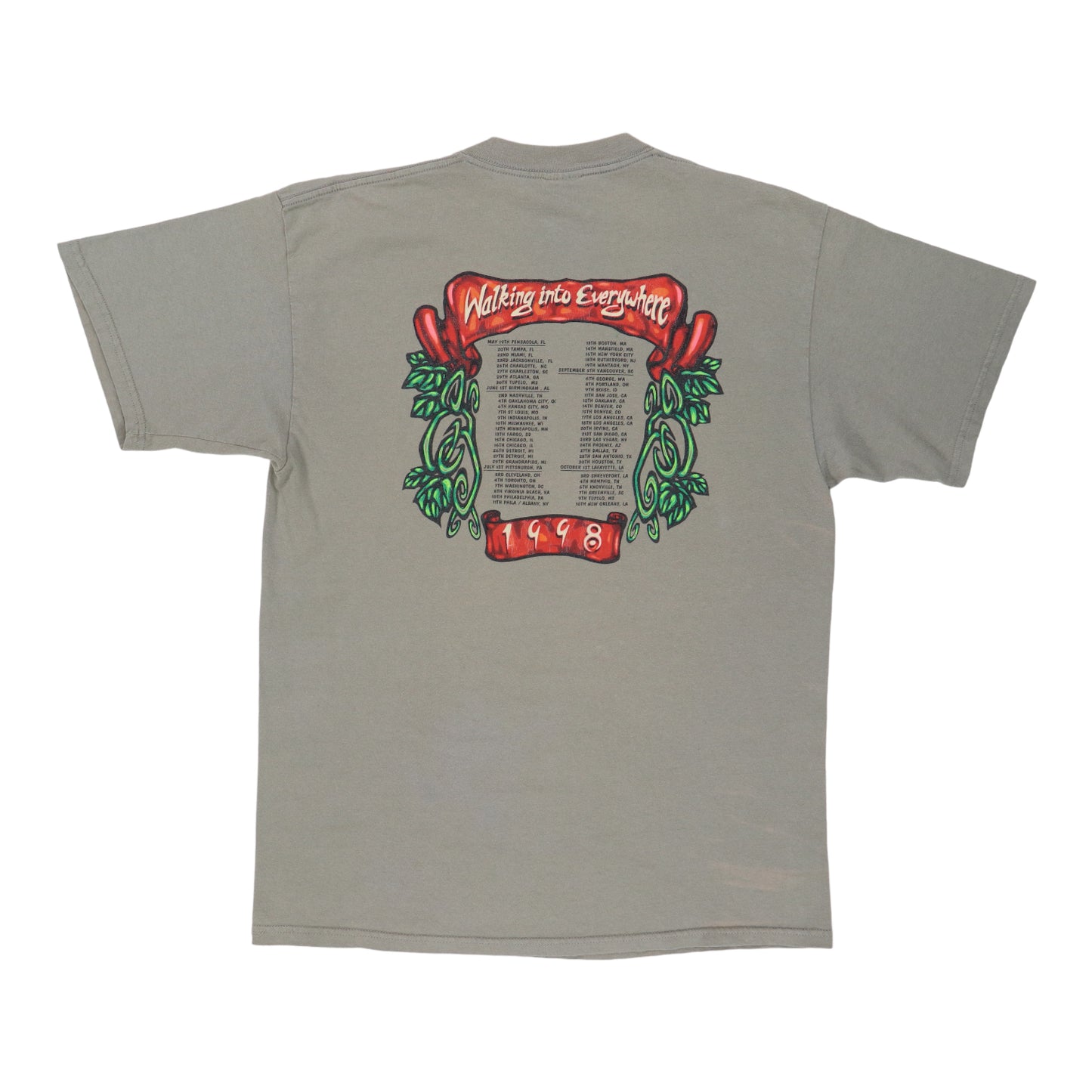 1998 Jimmy Page Robert Plant Walking Into Clarksdale Tour Shirt