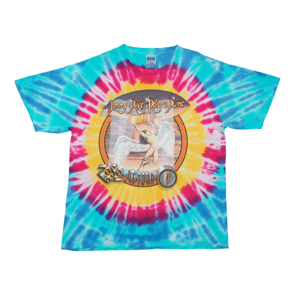 1998 Jimmy Page Robert Plant Zoso Tour Tie Dye Shirt