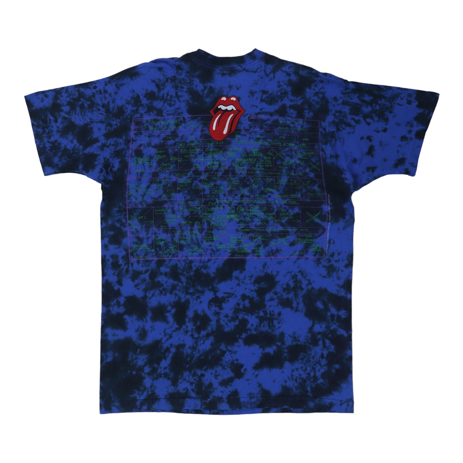 1998 Rolling Stones Black And Blue Tour Shirt | Authentic Vintage