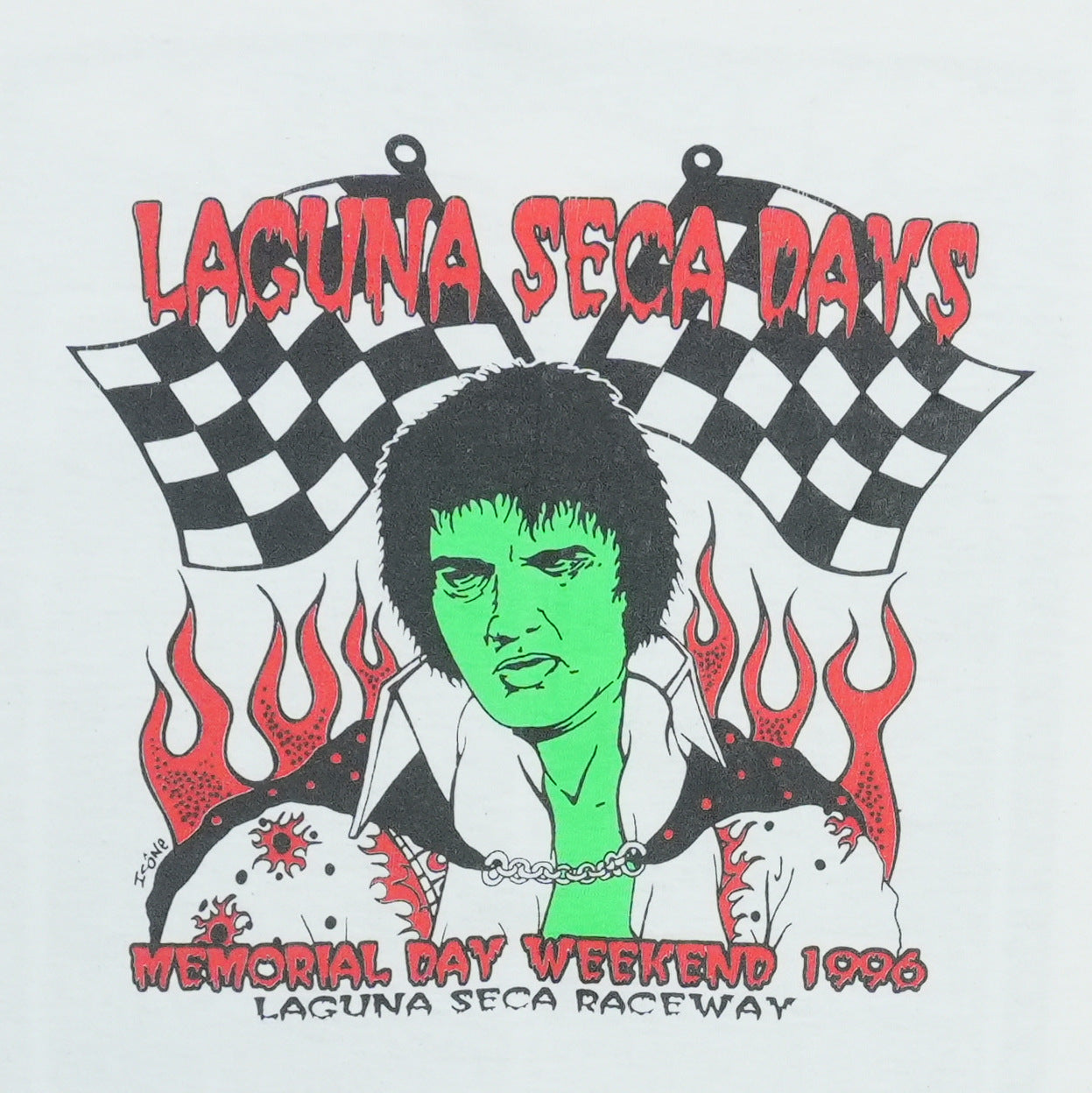 1998 Laguna Seca Days Music Festival RatDog Wilco Elvis Shirt Detail 2
