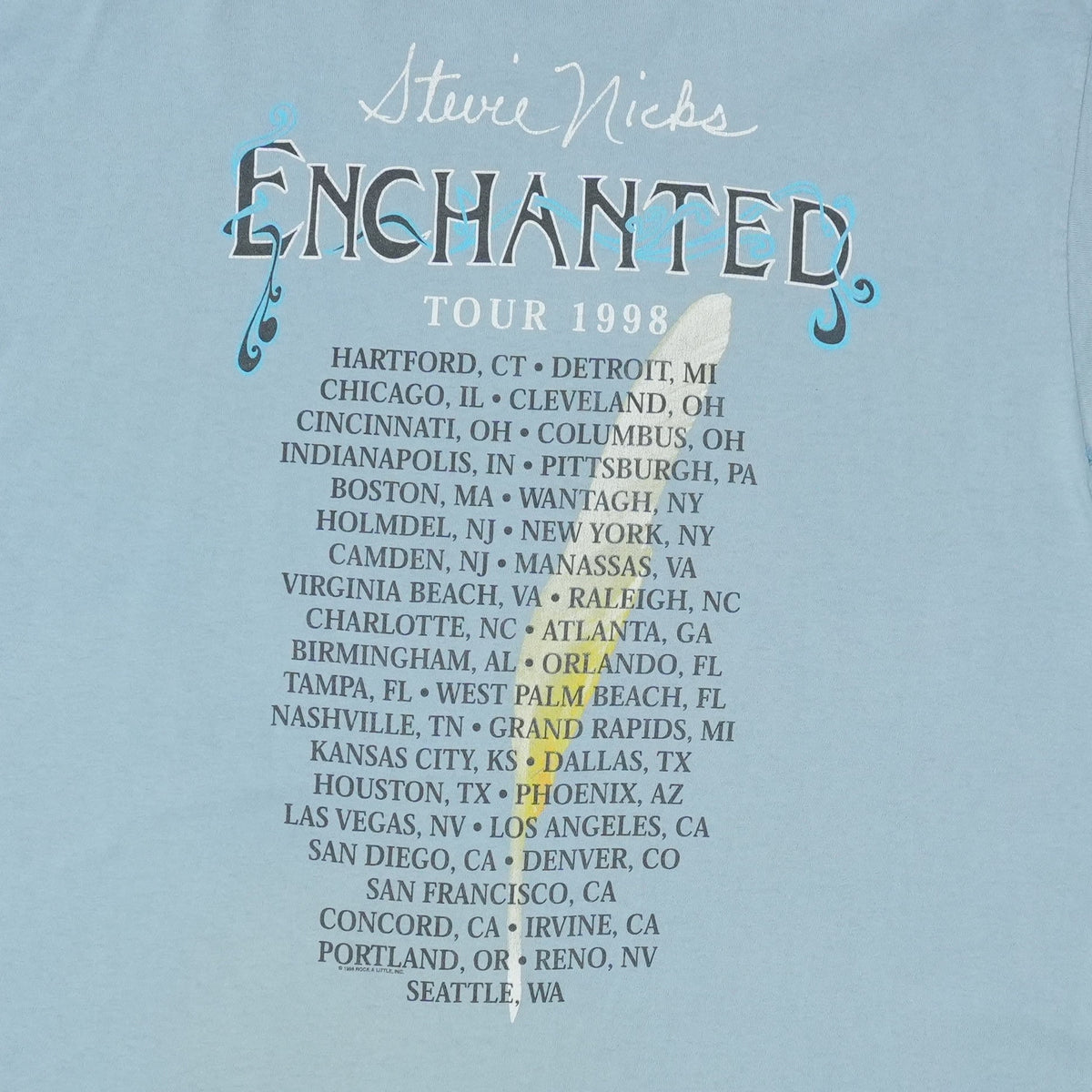 1998 Stevie Nicks Enchanted Tour Shirt