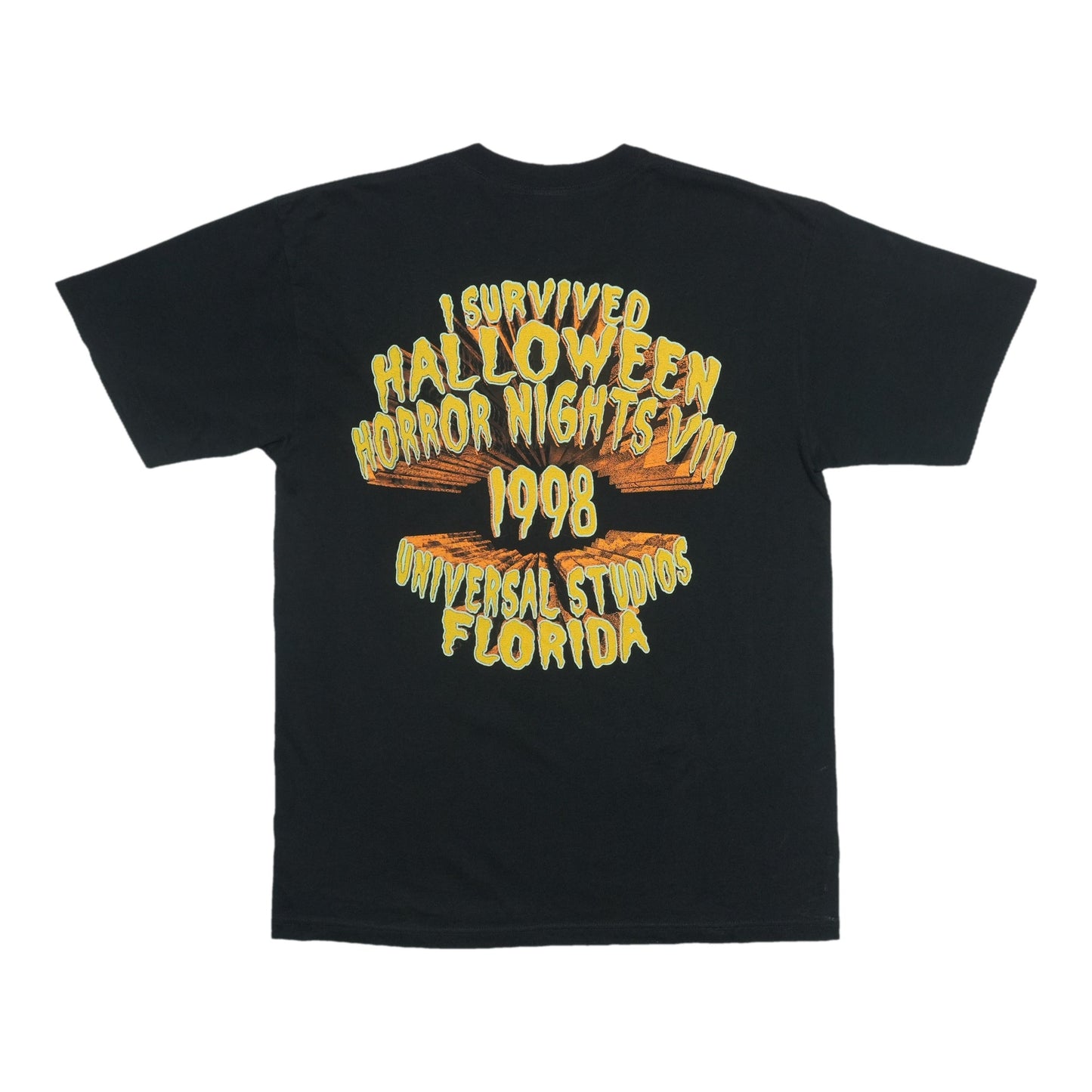 1998 Universal Studios Halloween Horror Nights VIII Florida Shirt Back