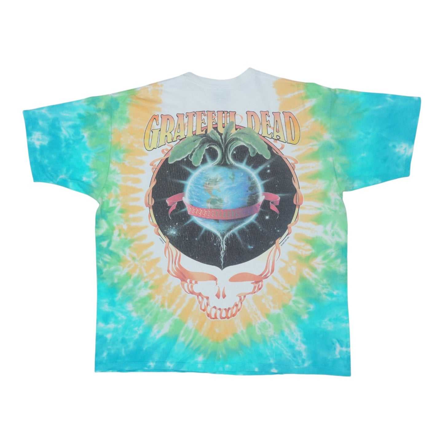 1998 Grateful Dead Keep It Green Tie Dye Shirt Back