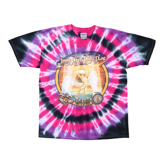 1998 Jimmy Page Robert Plant Tie Dye Tour Shirt