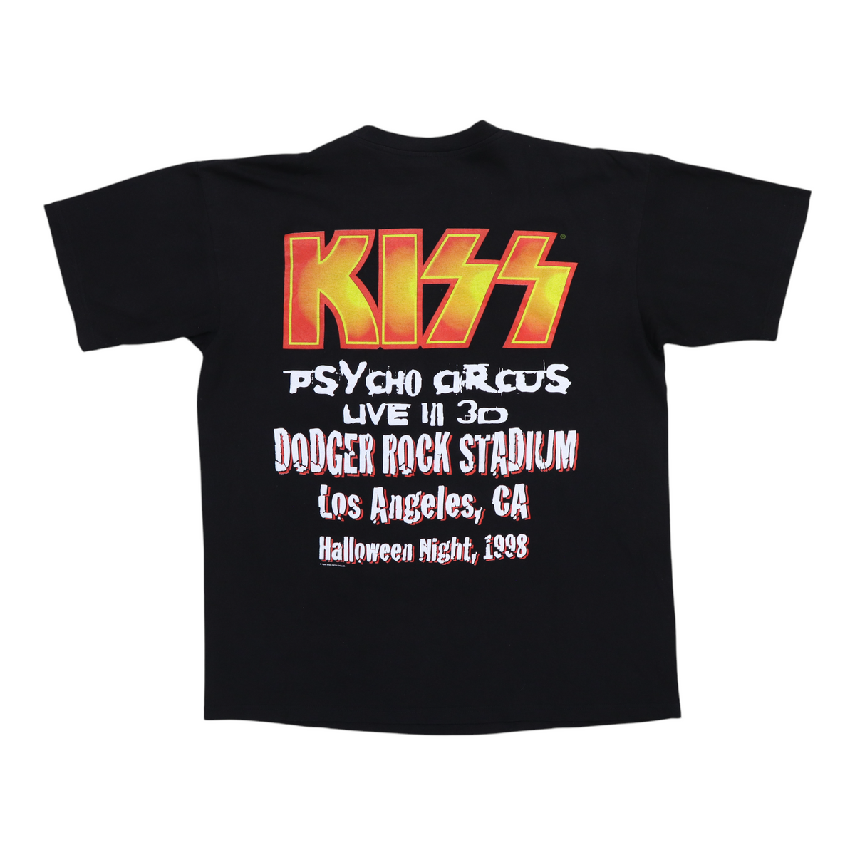 KISS Psycho Circus 1998 ヴィンテージTシャツ　l 1998 Kiss Psycho Circus Los Angeles Dodgers Concert Shirt
