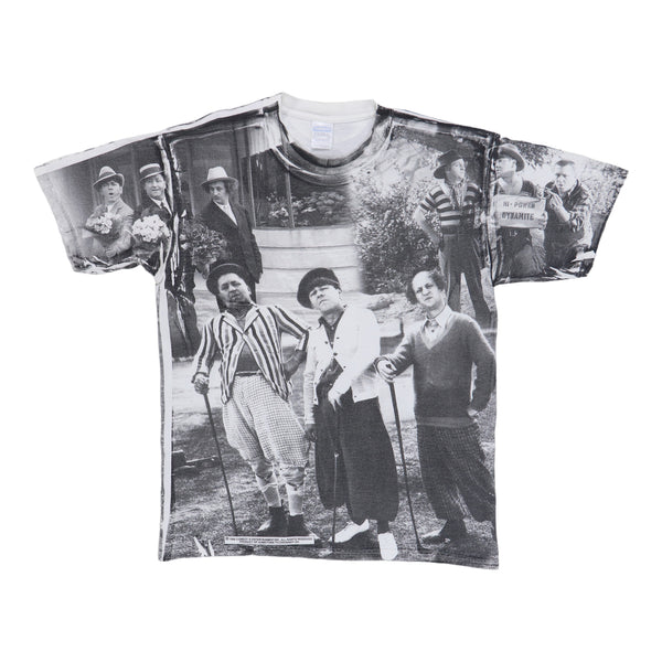 1998 The Three Stooges All Over Print Shirt