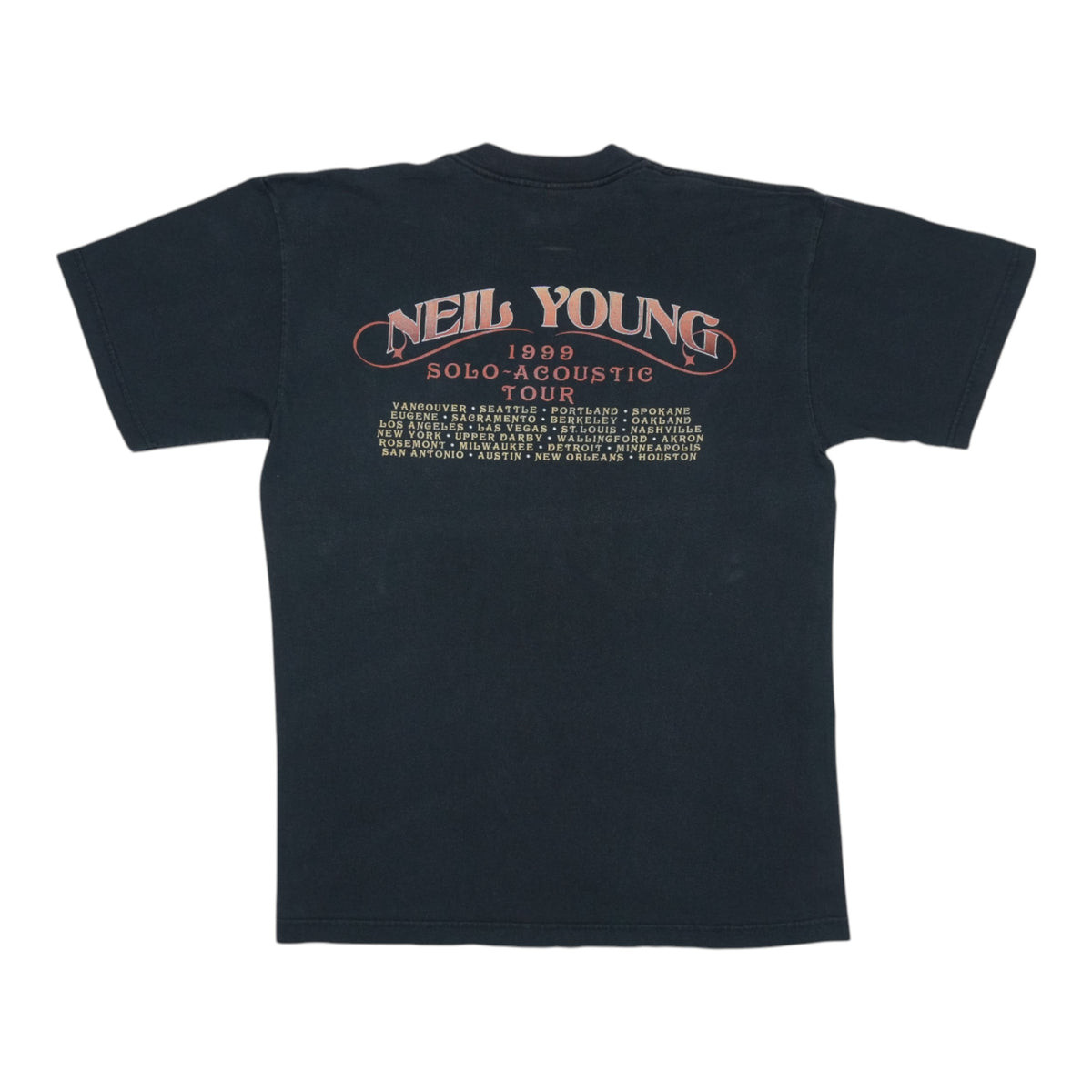 1999 Neil Young Acoustic Tour Shirt | Authentic Vintage Tee – WyCo 
