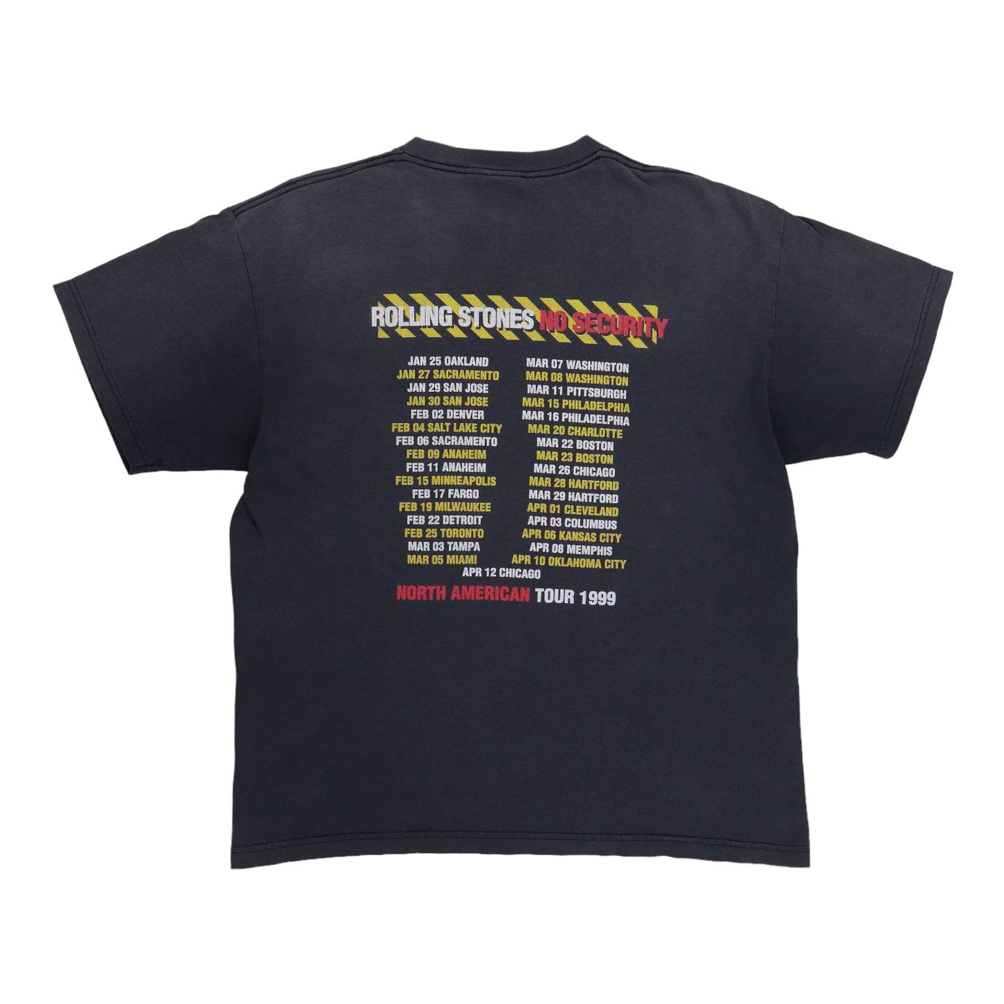 1999 Rolling Stones No Security Tour Shirt