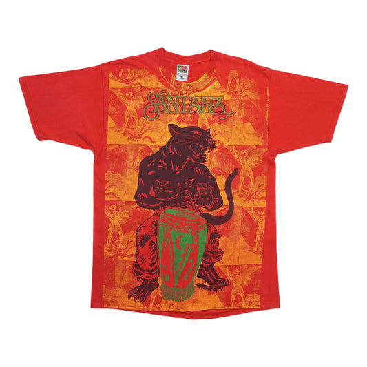 1999 Santana Supernatural World Tour Shirt Front