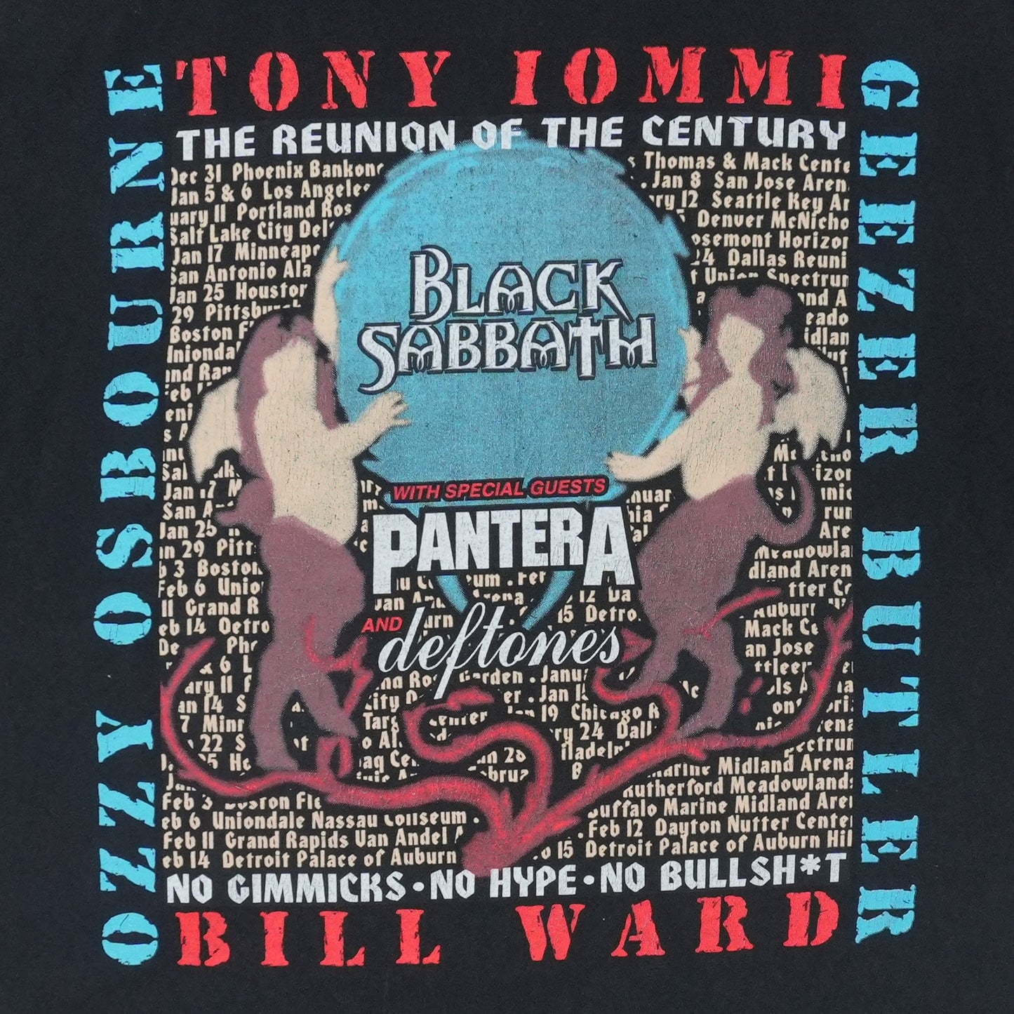 1999 Black Sabbath Reunion Tour Shirt