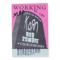 1999 Korn Rob Zombie Rock Is Dead Tour Backstage Pass
