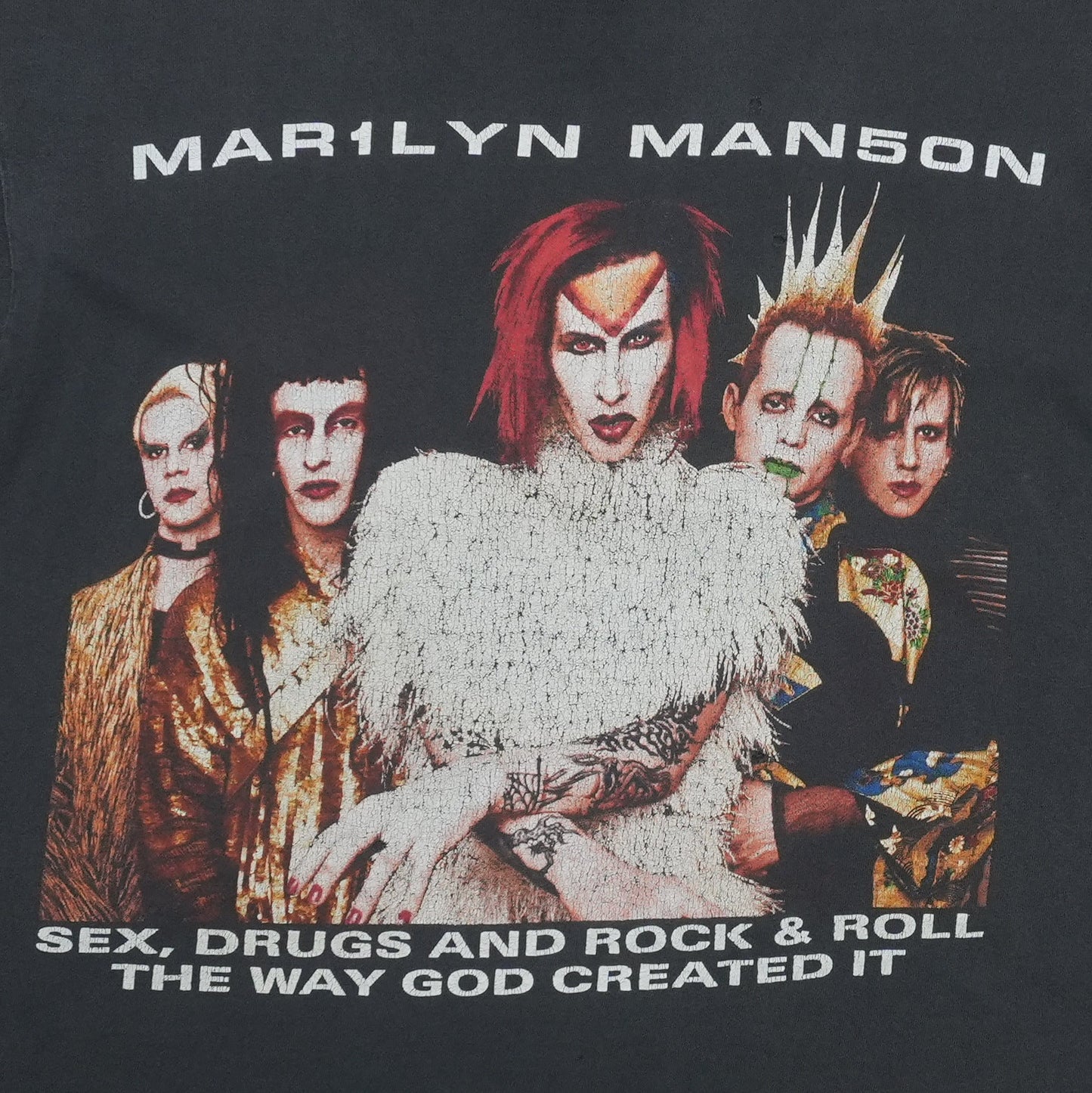 1999 Marilyn Manson Rock Is Dead Tour Shirt Detail 2