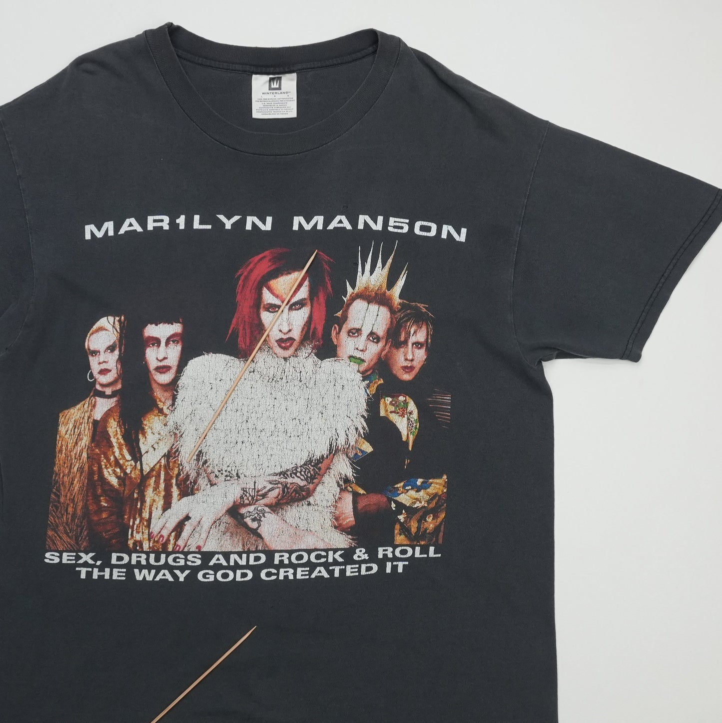 1999 Marilyn Manson Rock Is Dead Tour Shirt Detail 3