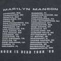 1999 Marilyn Manson Rock Is Dead Tour Shirt Detail 5