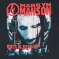 1999 Marilyn Manson Rock Is Dead Tour Shirt
