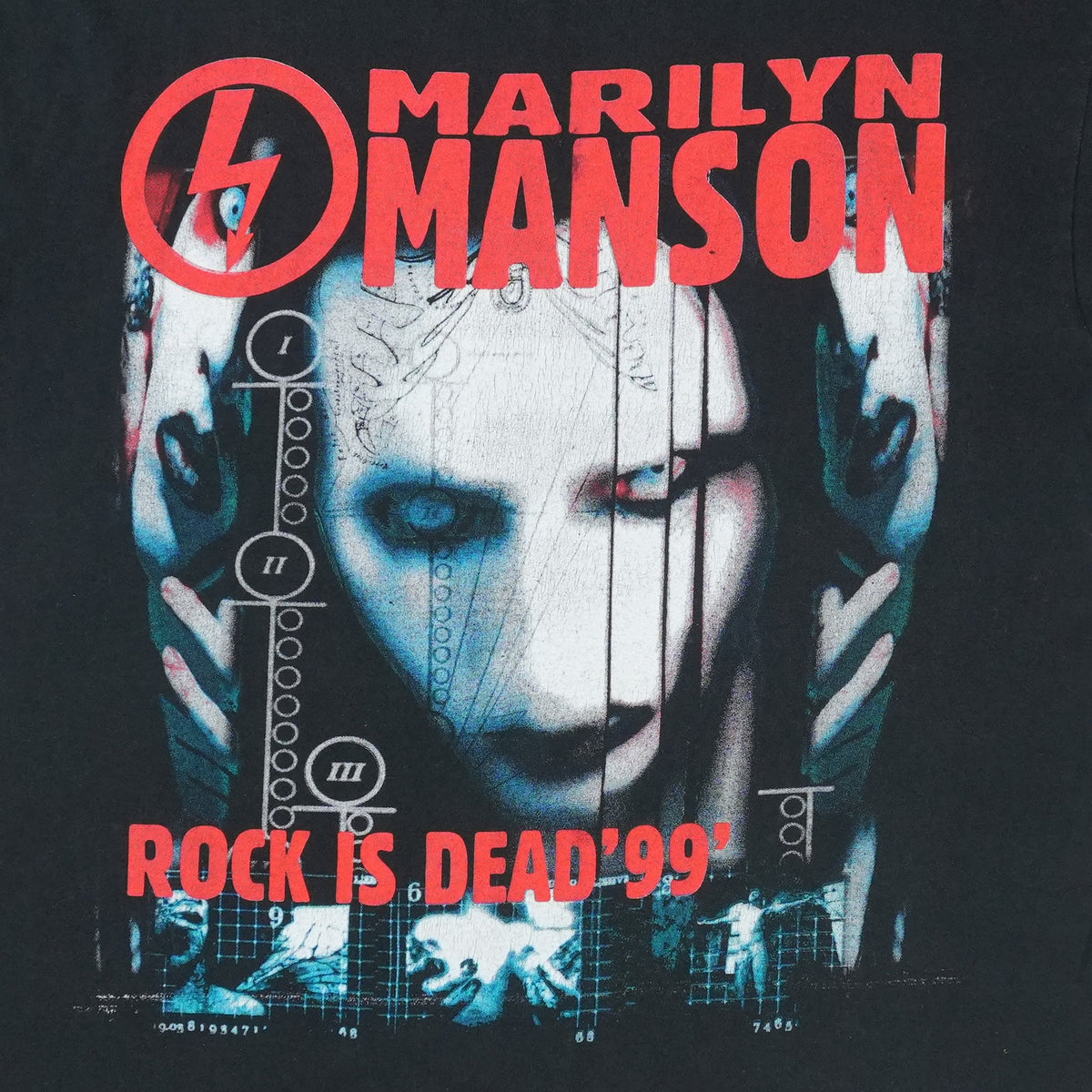 1999 Marilyn Manson Rock Is Dead Tour Shirt