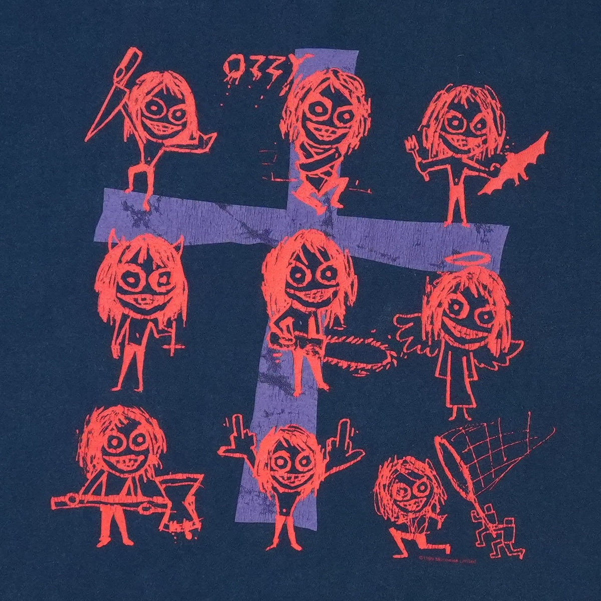 1999 Ozzy Osbourne Doodle Cross Shirt