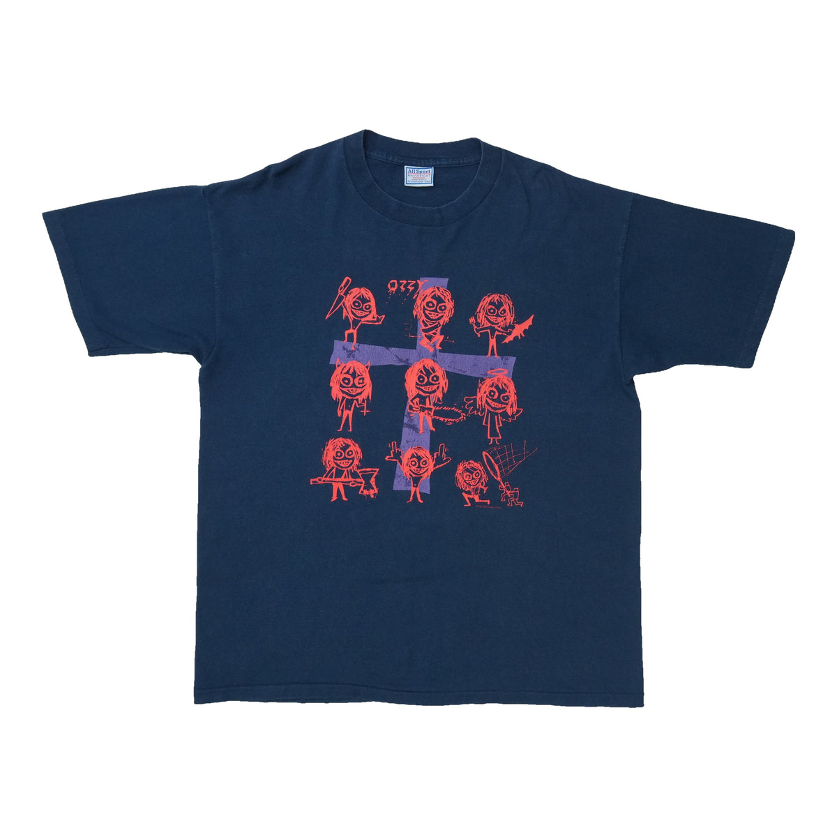 1999 Ozzy Osbourne Doodle Cross Shirt
