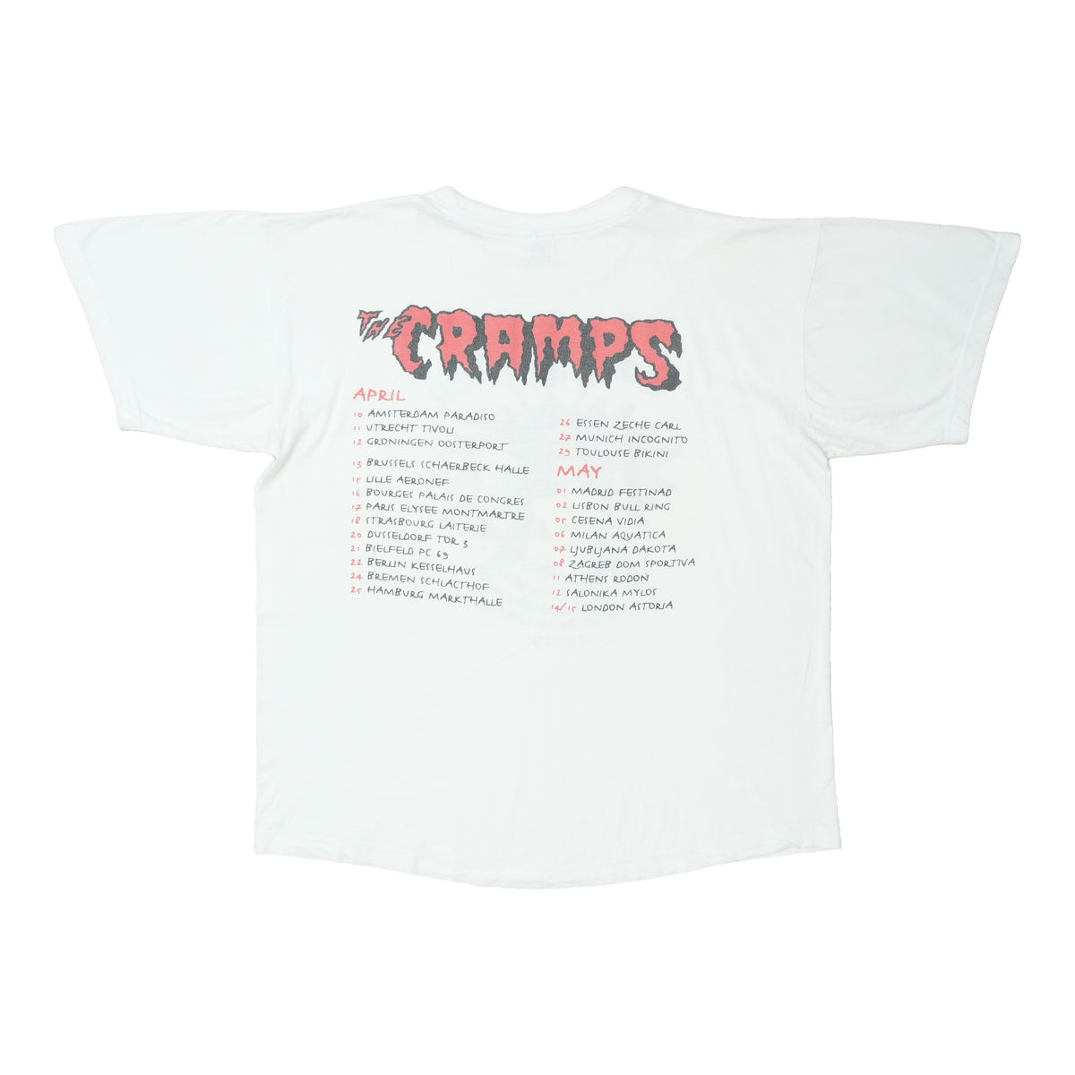 1999 The Cramps God Monster Tour Shirt