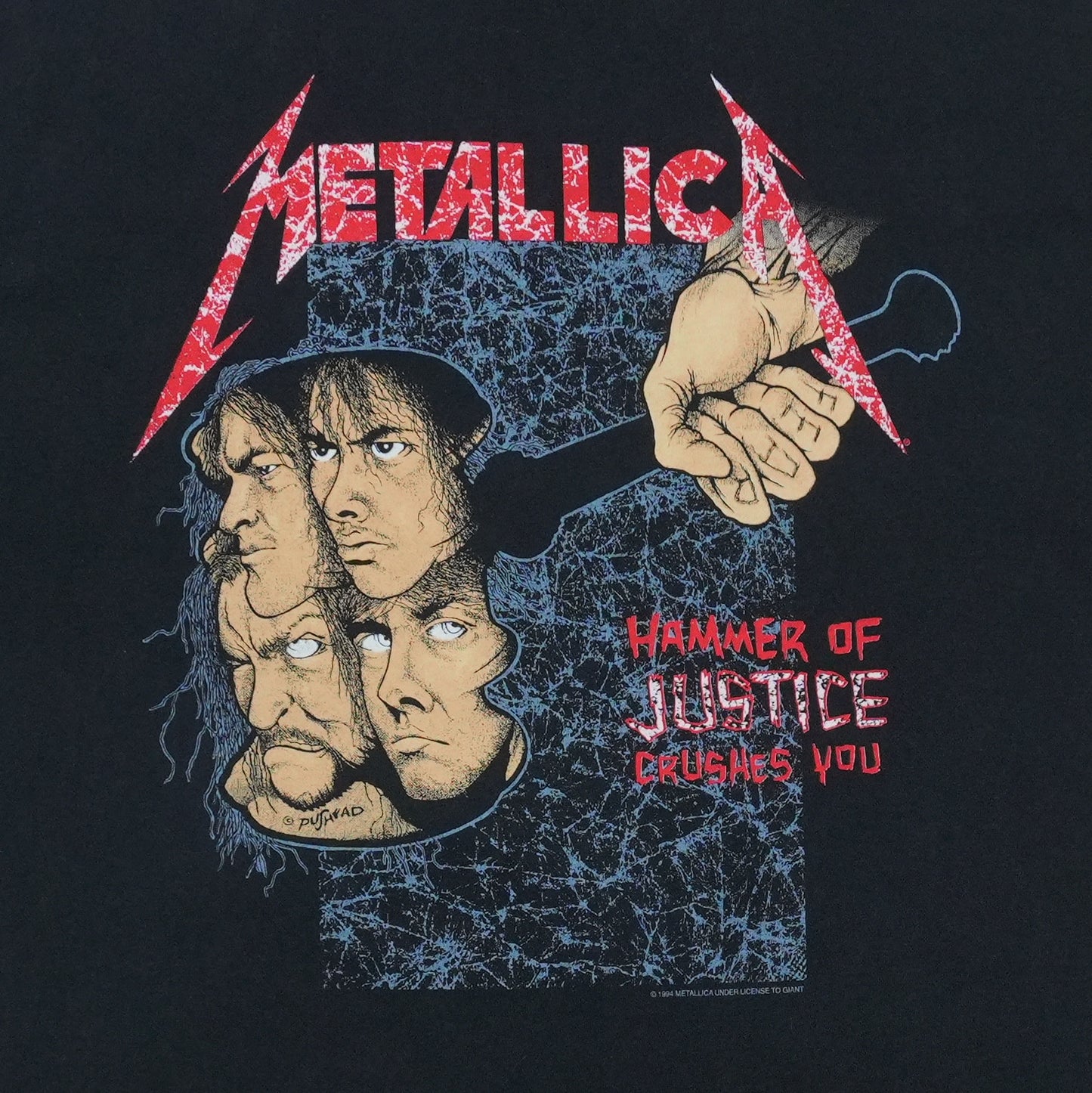 1994 Metallica And Justice for All Shirt Detail 3