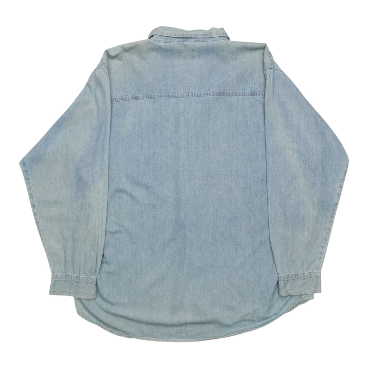 1990s Rolling Stones Denim Button-Up Shirt Back