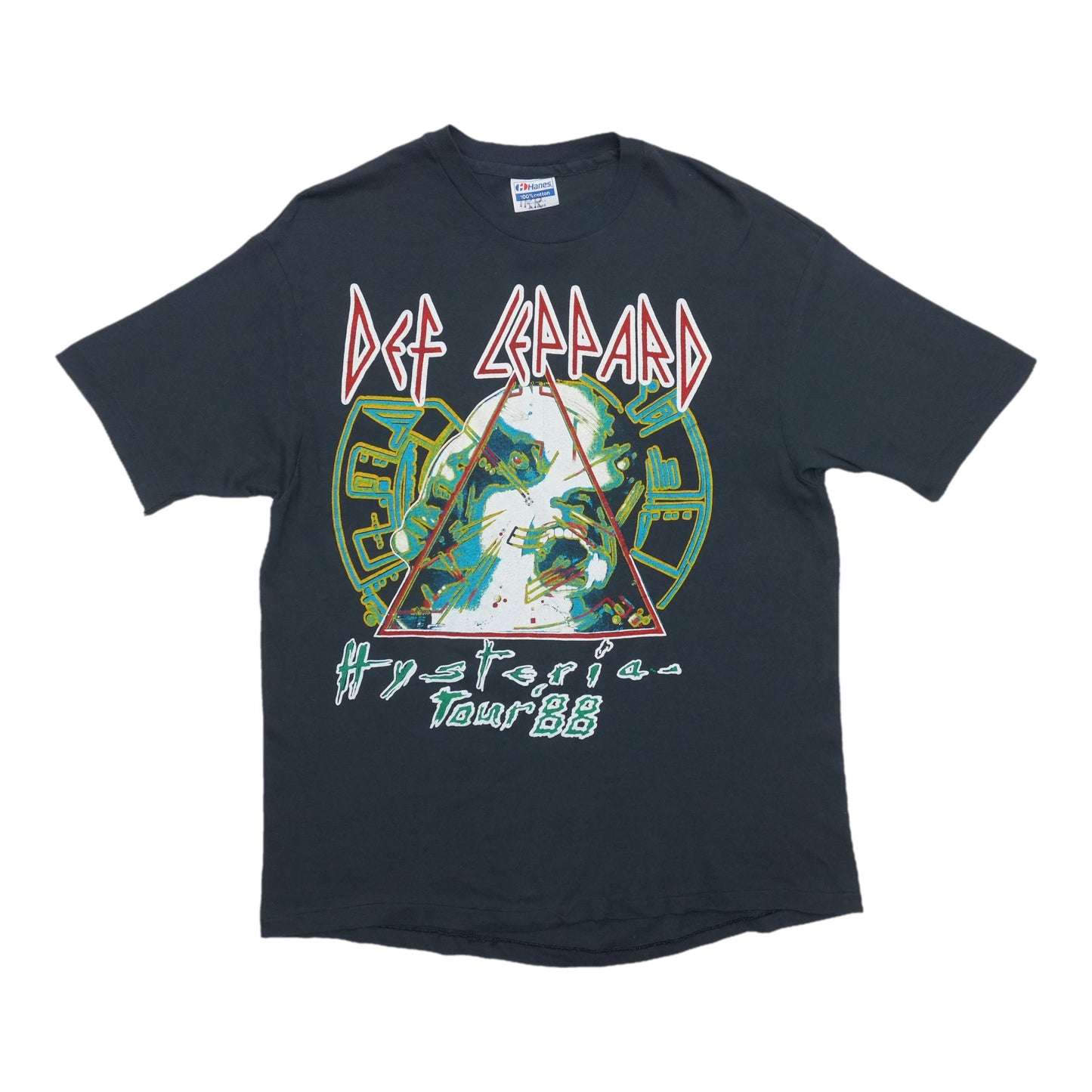 1988 Def Leppard Hysteria Tour Shirt Front