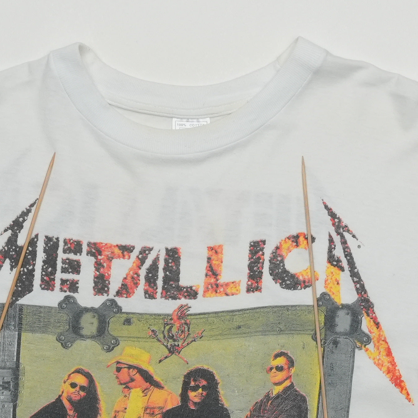 1994 Metallica Live Shit Binge and Purge Shirt Front Detail 2