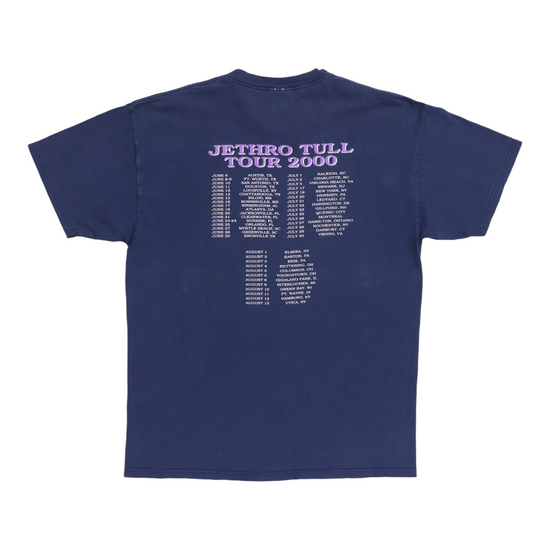 バンドTシャツ　Lit 2000年ワールドツアー　 ネイビー 2000 Jethro Tull Leg To Stand On Shirt | Authentic Vintage Tee