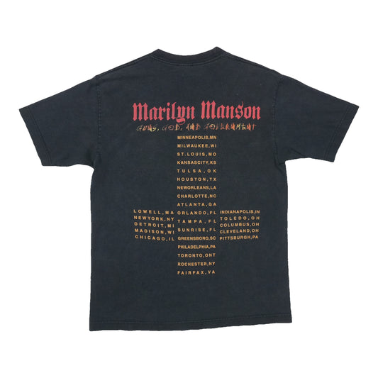 2000 Marilyn Manson Guns God And Government Tour Shirt
