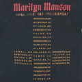 2000 Marilyn Manson Guns God And Government Tour Shirt