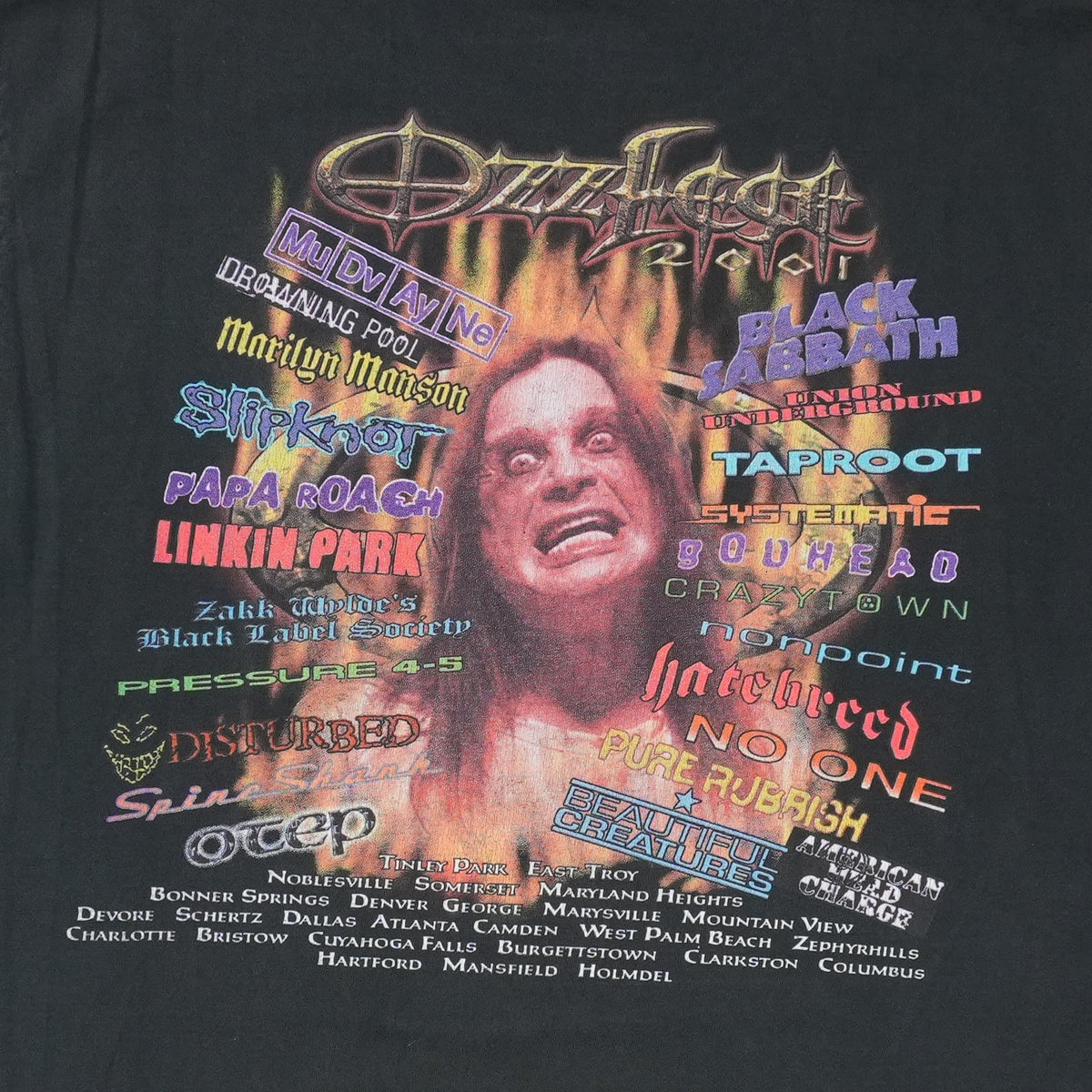 2000 Ozzfest Tour Shirt