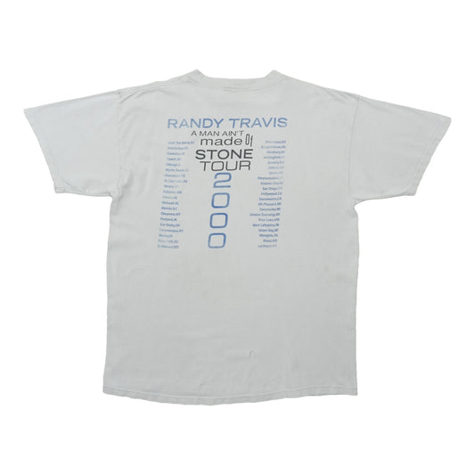 2000 Randy Travis A Man Ain't Made Of Stone Tour Shirt