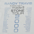 2000 Randy Travis A Man Ain't Made Of Stone Tour Shirt