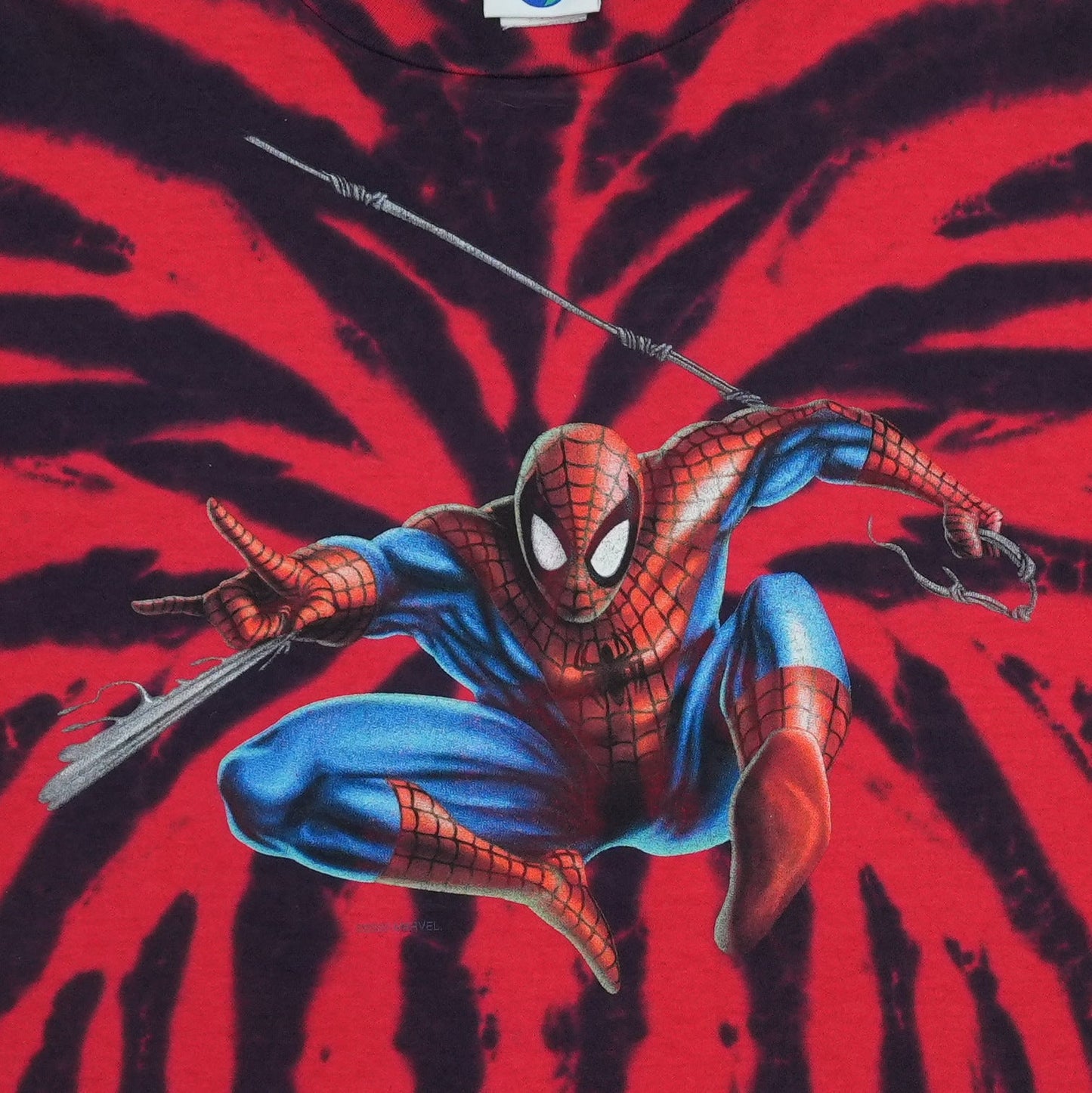 2000 Spider-Man Tie-Dye Shirt Detail 2