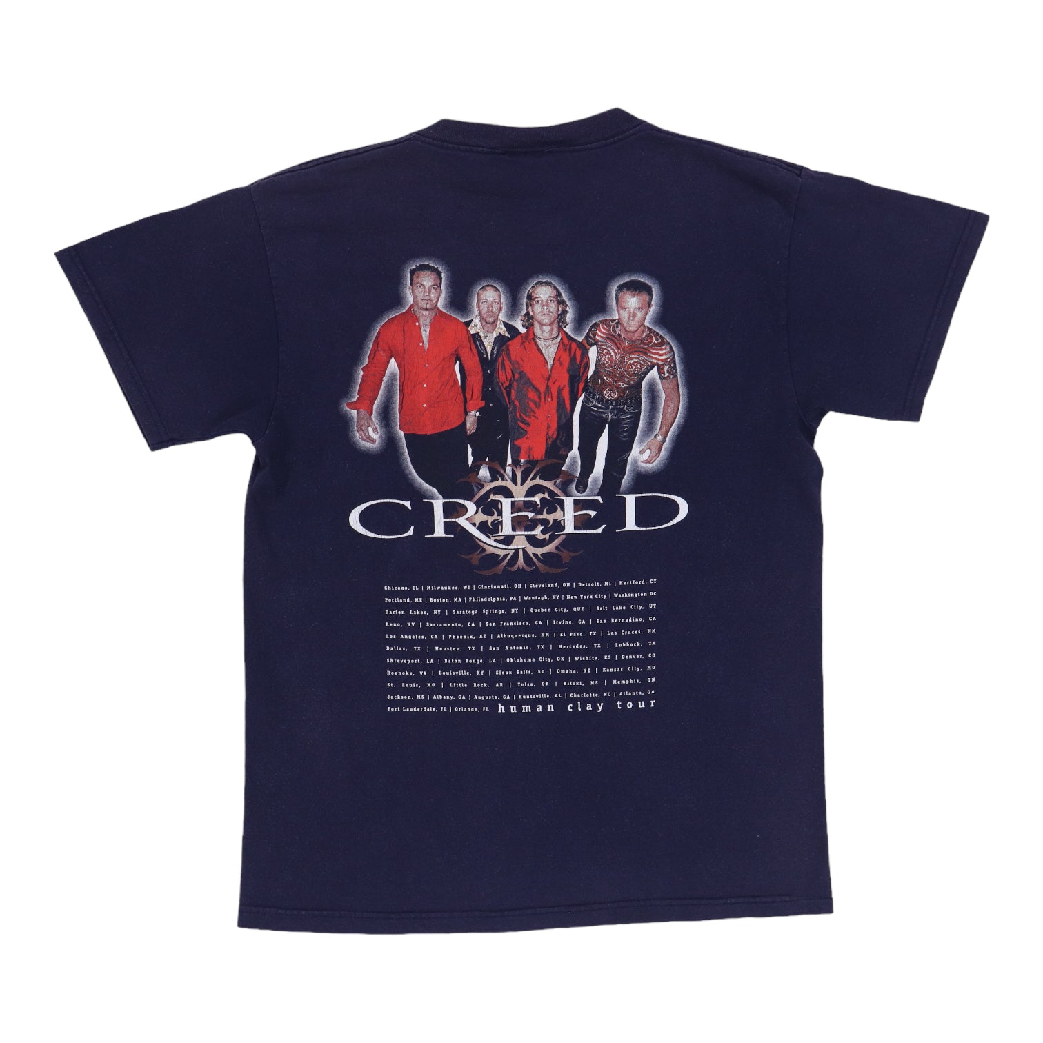 2000 Creed Human Clay Tour Shirti | Authentic Vintage Tee – WyCo