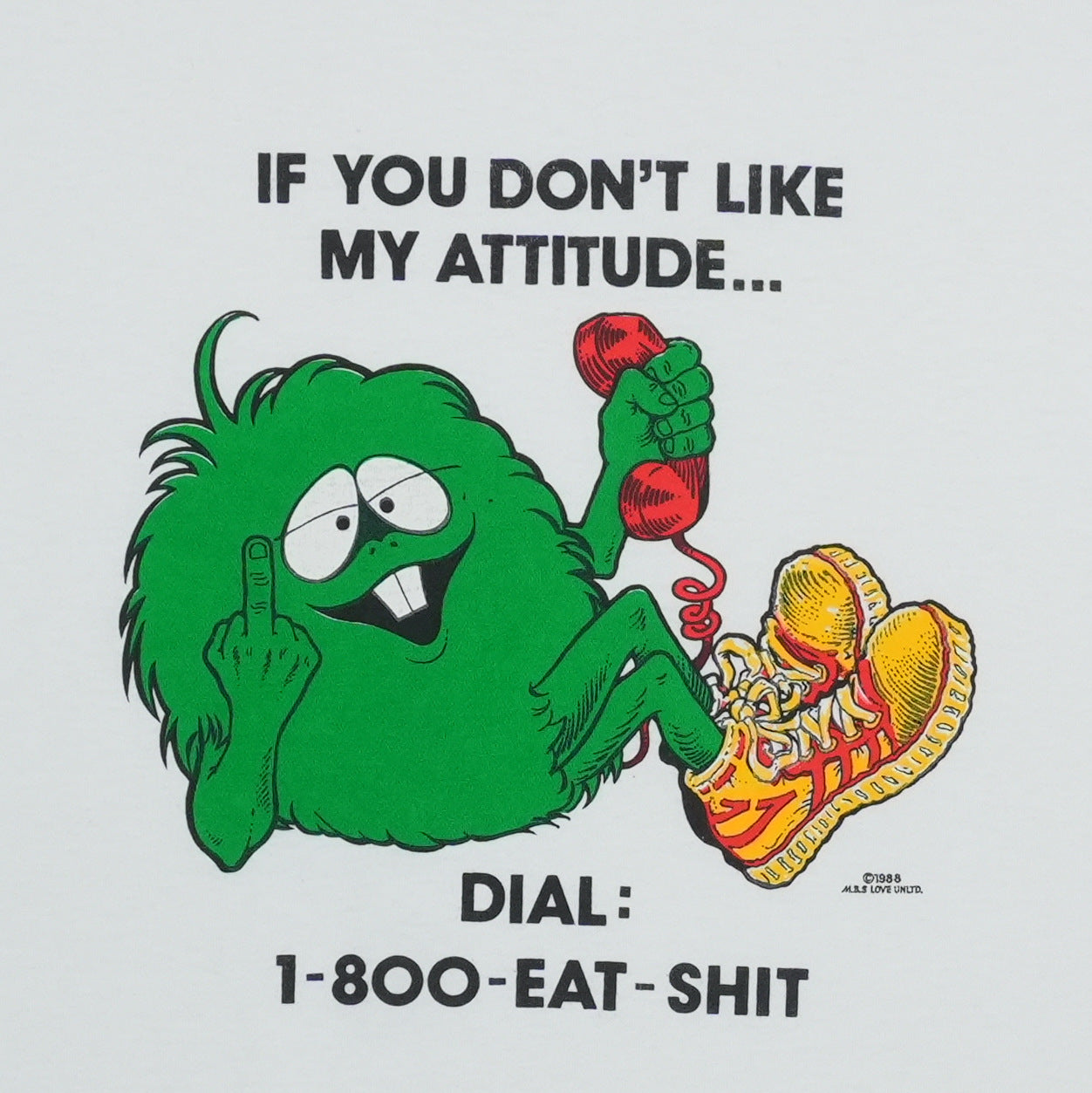 2000s 1-800-Eat-Shit Novelty Shirt