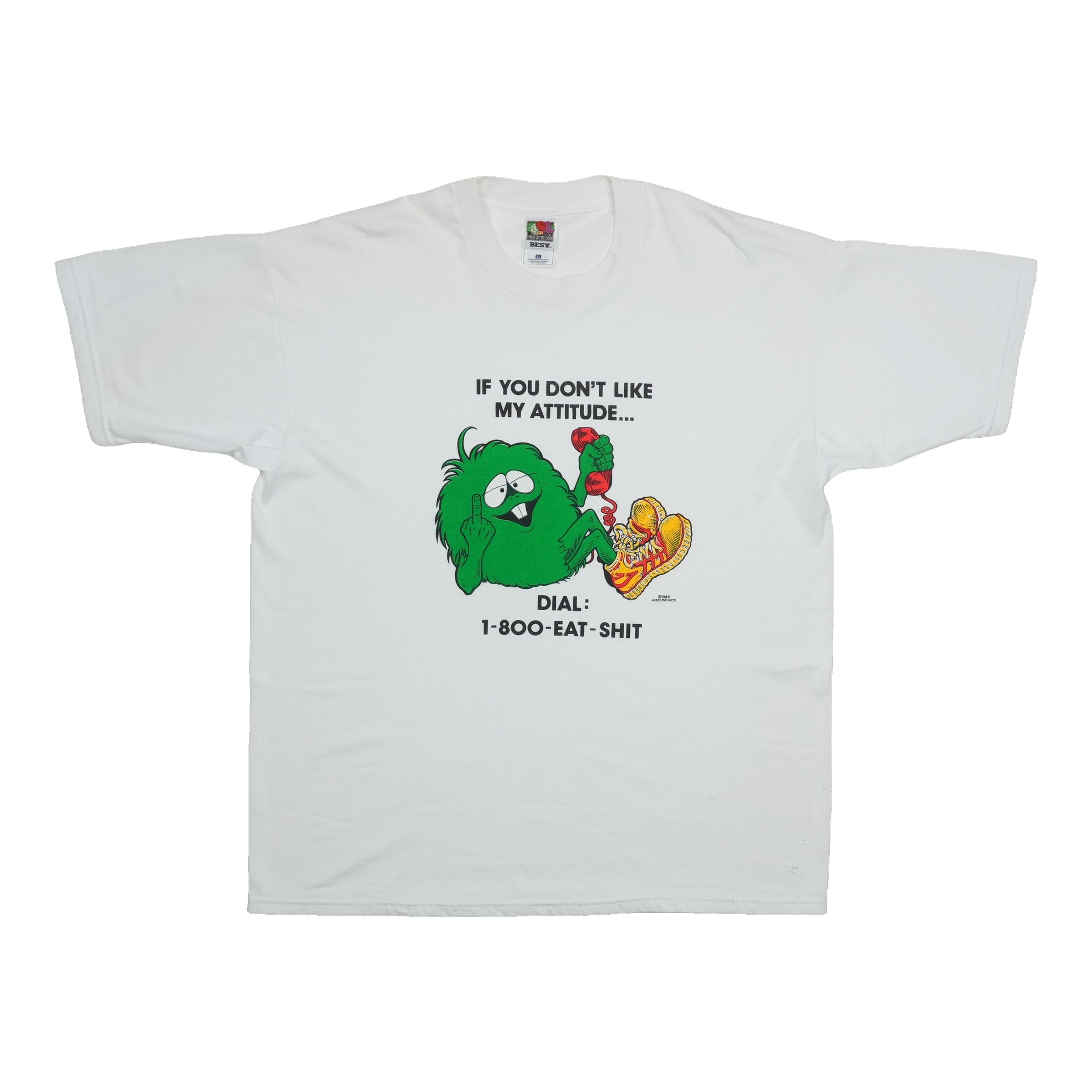 Buy 2000s 1-800-Eat-Shit Novelty Shirt - Vintage T Shirt by WyCo