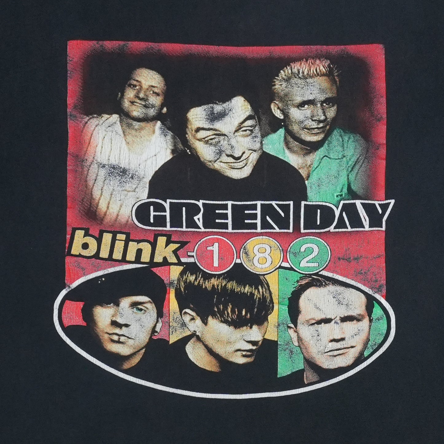 2002 Green Day Blink 182 Shirt Detail