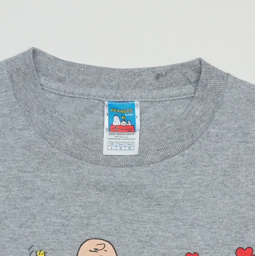 2000s Peanuts Be My Valentine Shirt Tag
