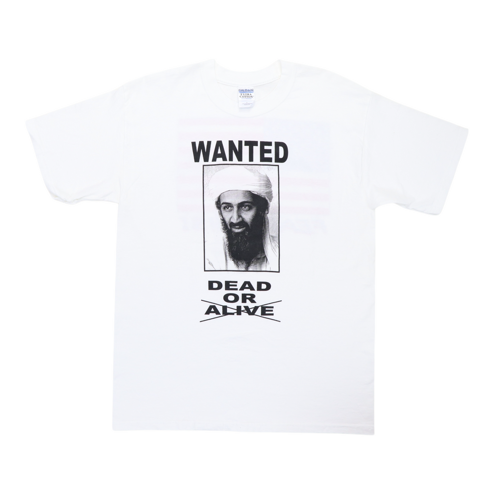 2000s Osama Bin Laden Wanted Dead Or Alive Shirt
