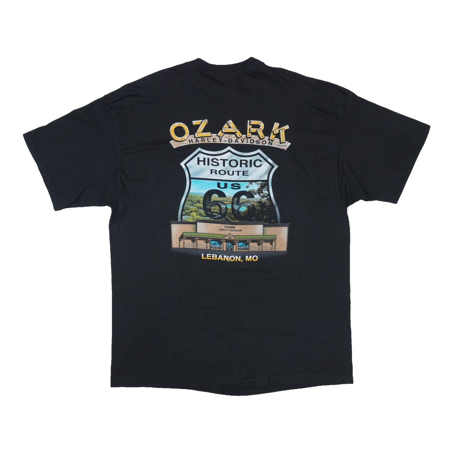 2001 Harley Davidson Ozark Route 66 Lebanon Missouri Shirt